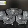 ladleegalleria Crystal Glass Candy jar Bowl