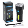 USB MINI ULTRA BRIGHT RECHARGEABLE LED TORCH Torch  (Black, 13 cm, Rechargeable)