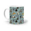 Ladlee Galleria Gifts Cat Theme Printed Tea Coffee Ceramic Mug (325 ml, Multicolor)